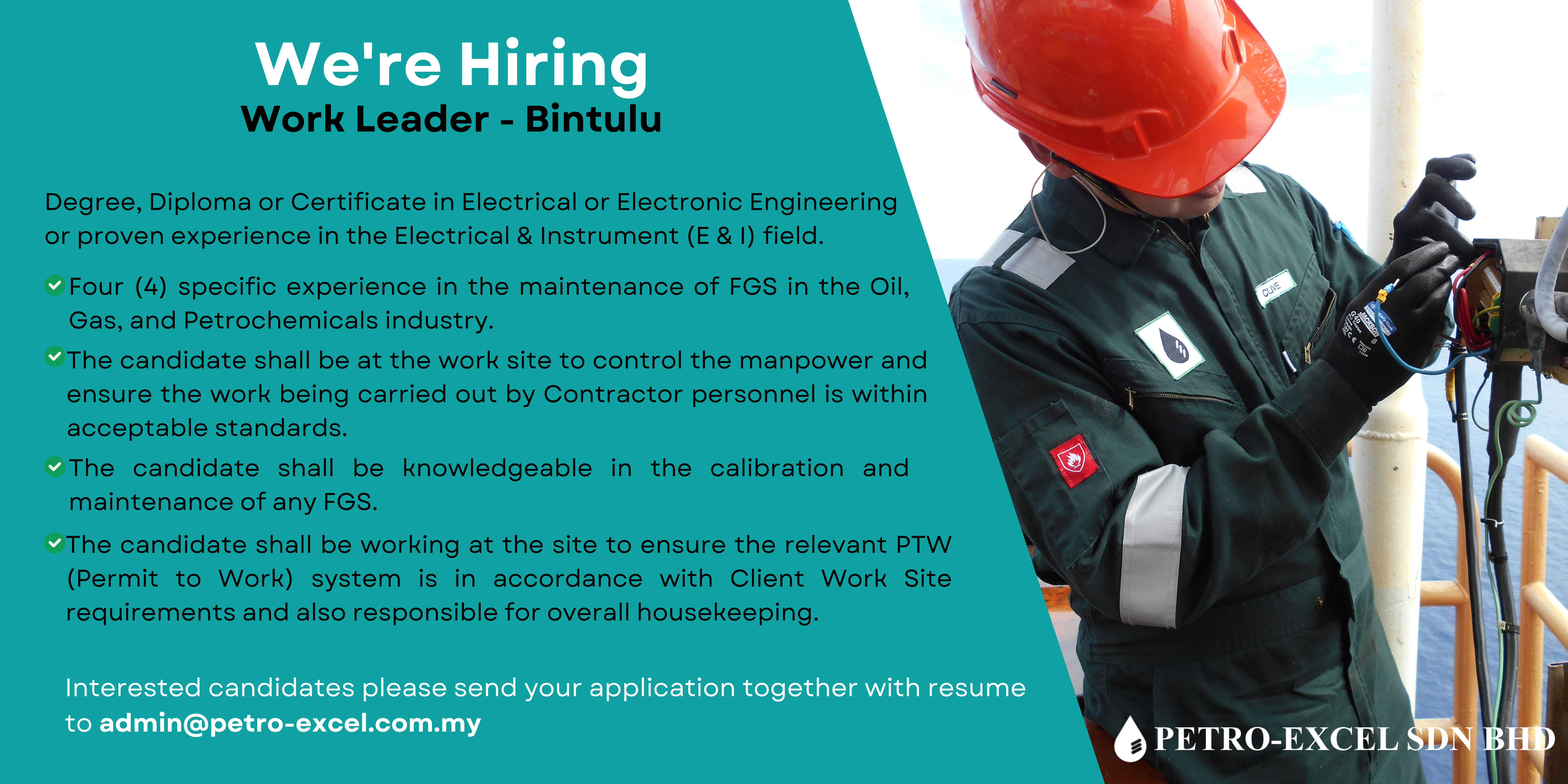 Work Leader - Bintulu